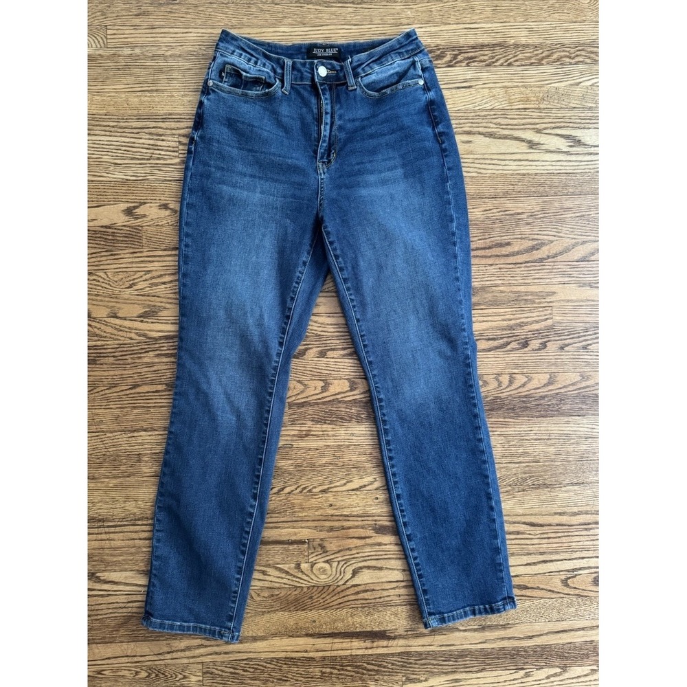 Judy Blue Jeans Womens 7/28 Boyfriend Fit Mid Rise Stretch Denim 7028